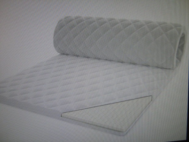 Matrac-Fedőmatrac Latex Új 90x200x4 cm