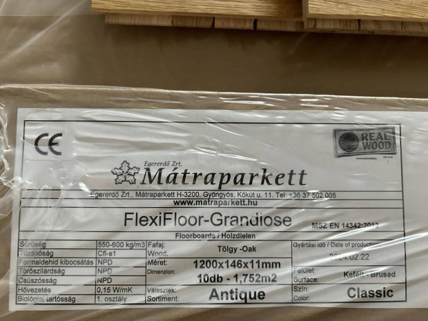 Mtraparkett Flexifloor Classic - rtegelt svdpadl - 12 m2