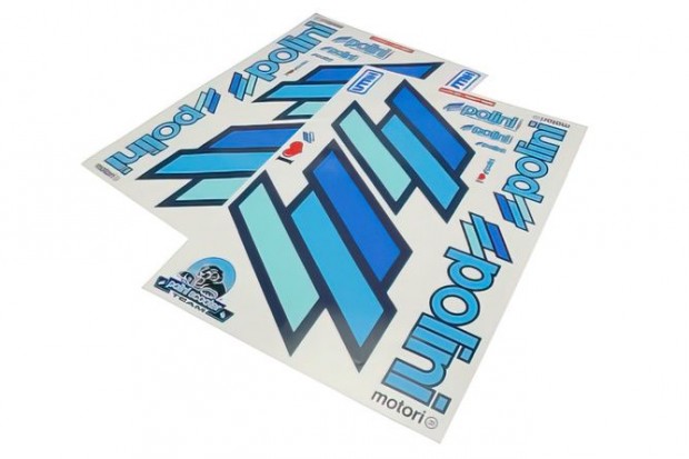 Matrica Lap Polini Csapat Robog� A2 fekete k�rvonal