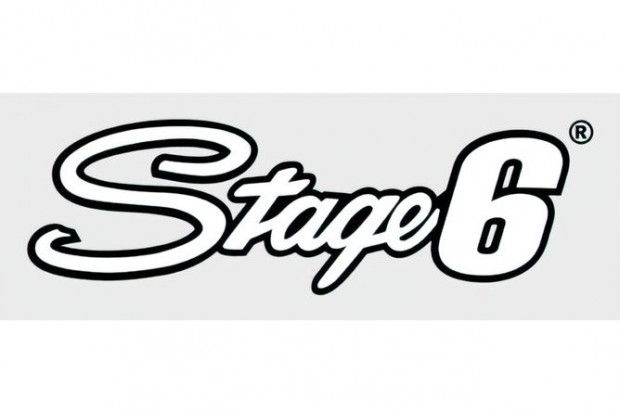 Matrica Stage6 logó 20x6cm fehér