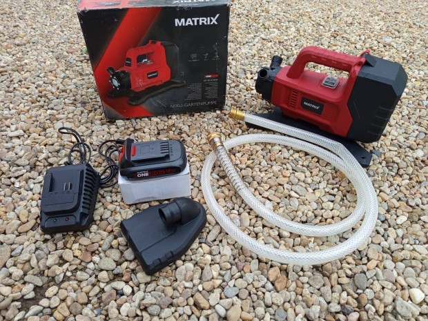 Matrix 20v akkus vízszivattyú, szivattyú + kompresszor