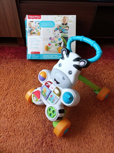 Mattel Fisher-Price jrssegt zebra vilgt s zenl (DLD80)