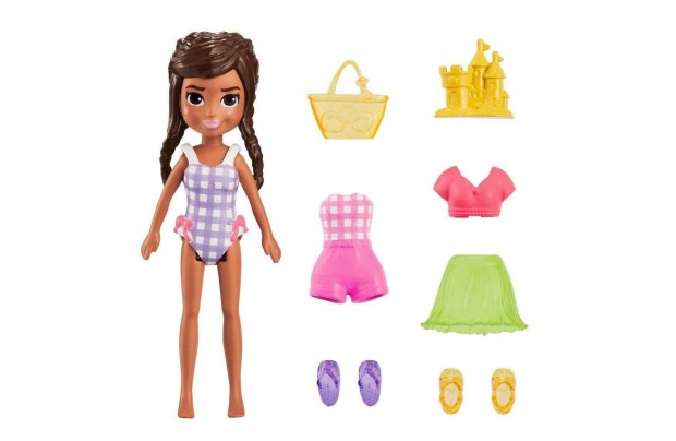 Mattel Polly Pocket - Baba frdruhban kiegsztkkel