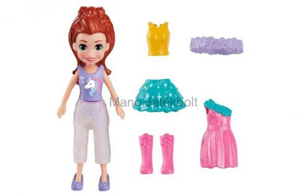 Mattel Polly Pocket - j baba divatokkal Mini csomag Unicorn Fashion