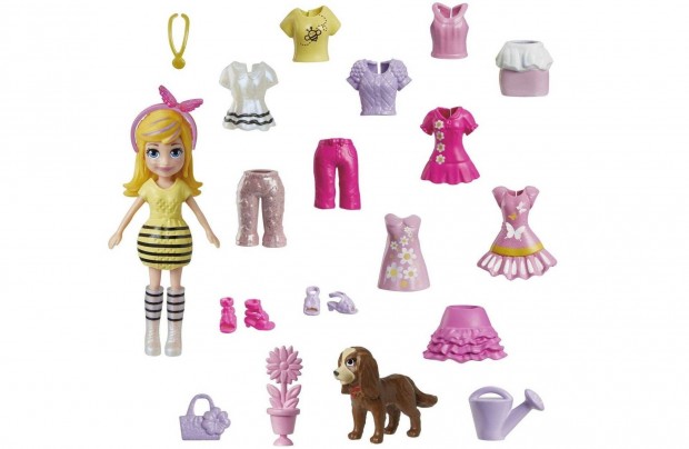 Mattel Polly Pocket baba - Mhecsks, virgokkal