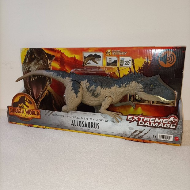 Mattel jurassic world allosaurus dinoszaurusz