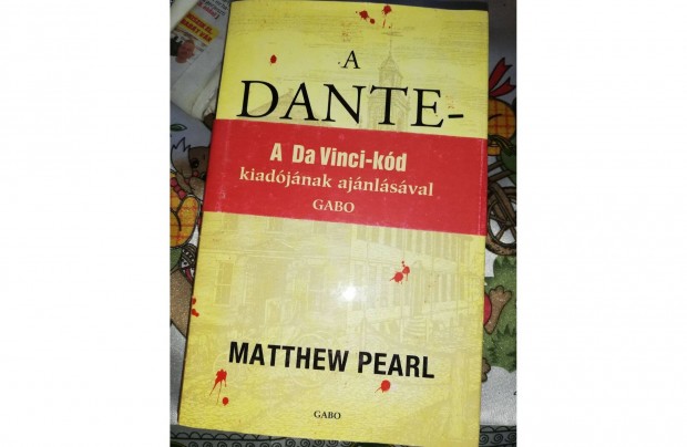 Matthex Pearl - A Dante c. knyv 800 forint