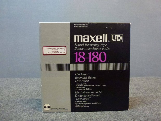 Maxell 180mm-es szalag fm orsn