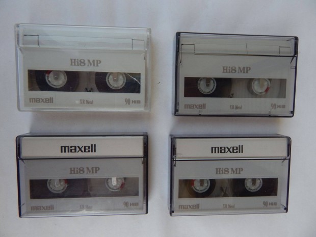 Maxell 4 Db HI8 8mm-es HI 8 Videó Kazetta Egyben
