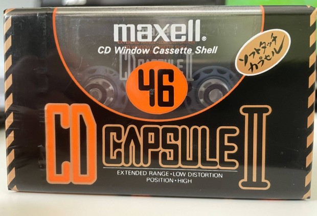 Maxell CD Capsule II 46 chrome 1990 j, bontatlan magnkazetta