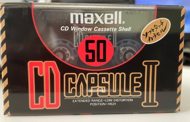 Maxell CD Capsule II 50 chrome 1990 j, bontatlan magnkazetta