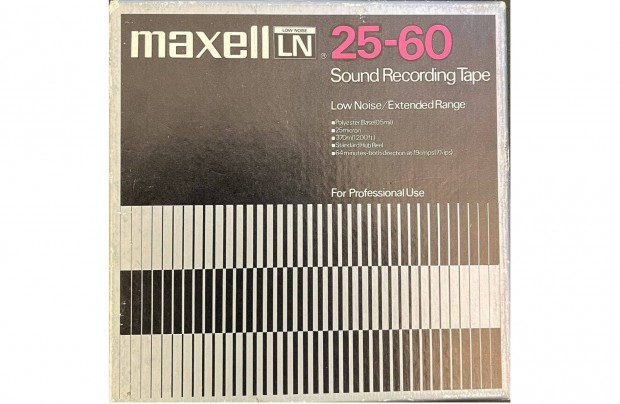 Maxell LN 25-60 magnszalag magnetofon orss szalag