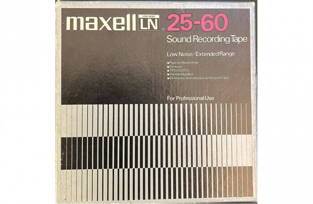 Maxell LN 25-60 magnszalag magnetofon orss szalag