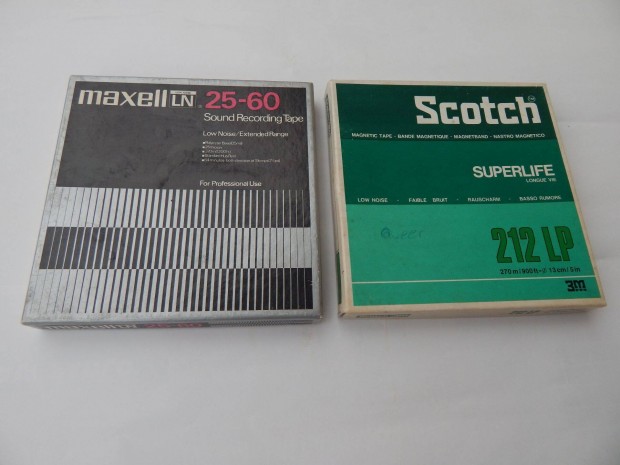 Maxell LN s Scotch Magn Szalagok 13Cm Kt Darab Egyben