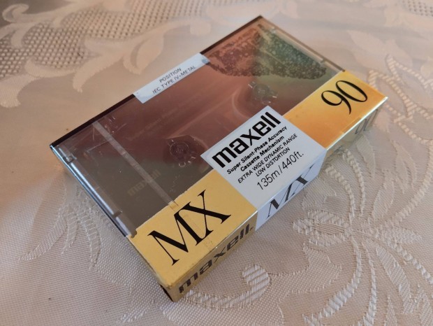 Maxell MX 90 metal kazetta bontatlan csomagolsban