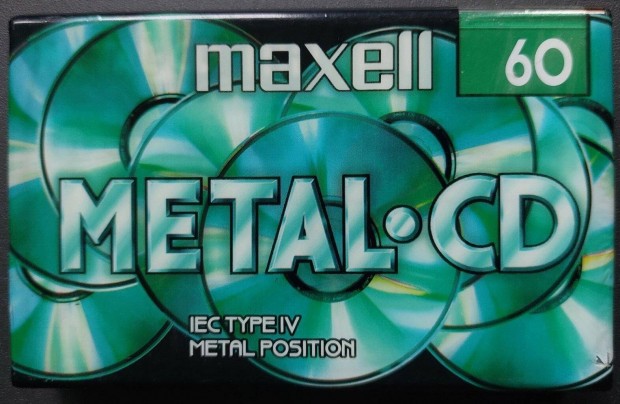 Maxell Metal CD 60 Kazetts MAGN Kazetta Bontatlan Gyri Csomagols