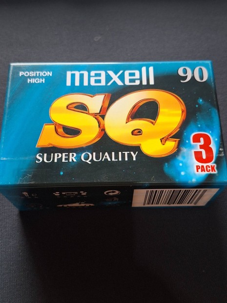 Maxell SQ Chrome 90 bontatlan kazetta 3 db