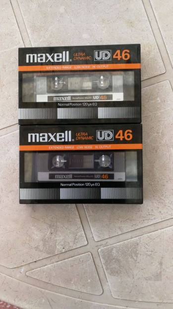 Maxell UD-46 2db egyben,Japn piacos kazetta!