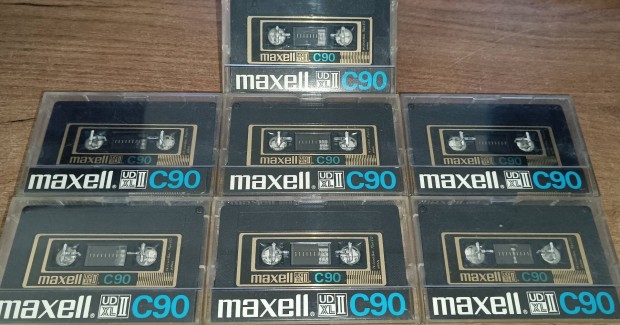 Maxell UD XL-II/C90,kazetta 7db egyben elado