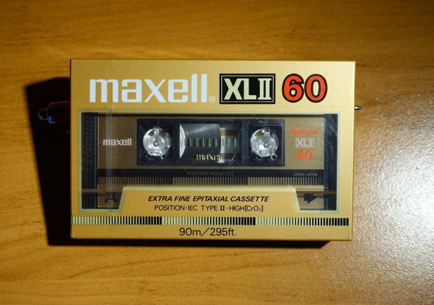 Maxell XL2 60 Full Arany bontatlan krmos kazetta 1985 deck