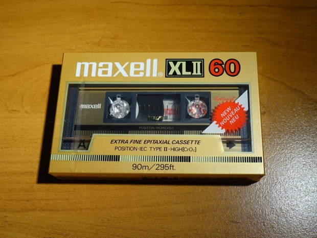 Maxell XL2 60 arany "New cimks" bontatlan krmos kazetta deck