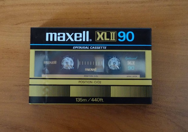 Maxell XL2 90 Fekete 1984 bontatlan krmos kazetta deck