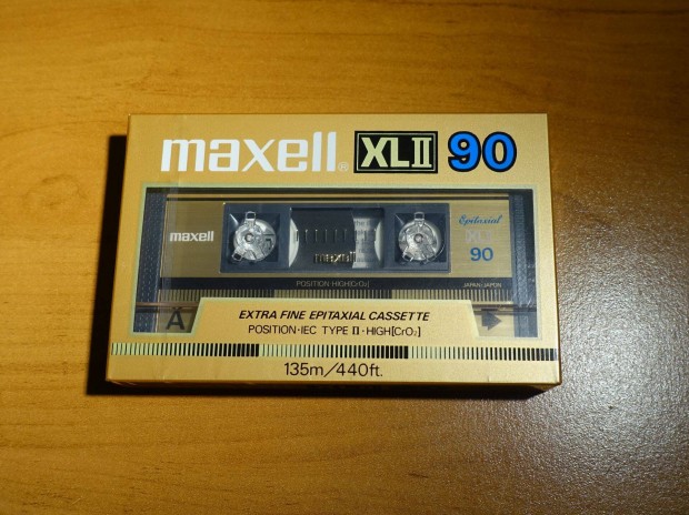 Maxell XL2 90 arany 1985 bontatlan krmos kazetta