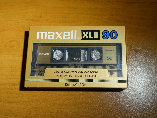 Maxell XL2 90 arany bontatlan krmos kazetta 1985 deck
