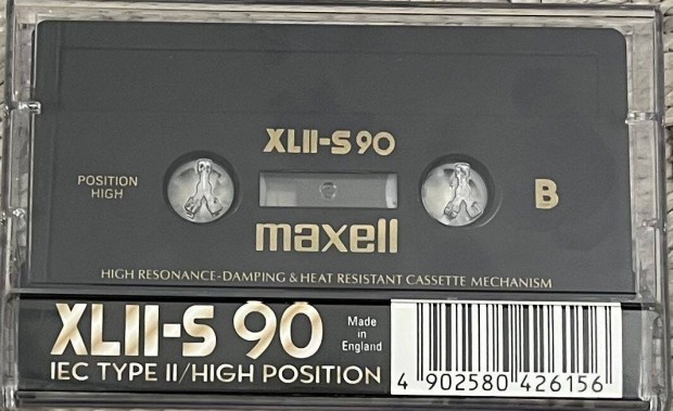 Maxell XLII-S 90 vadonatj kazetta High Position Made in England
