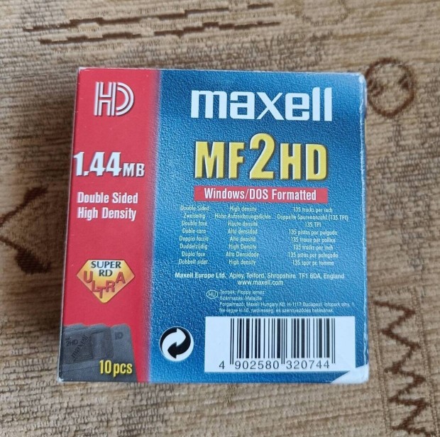 Maxell floppy lemez 1.44 Mb 7 db.