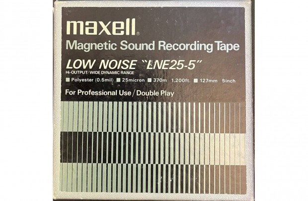 Maxell low noise LNE25-5 magnszalag magnetofon orss szalag