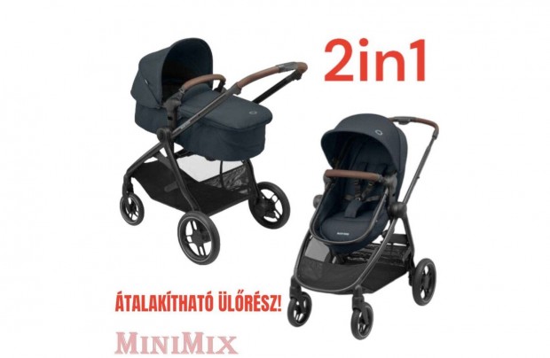 Maxi-Cosi Zelia 3 Essenential Graphite multifunkcis 2in1 babakocsi