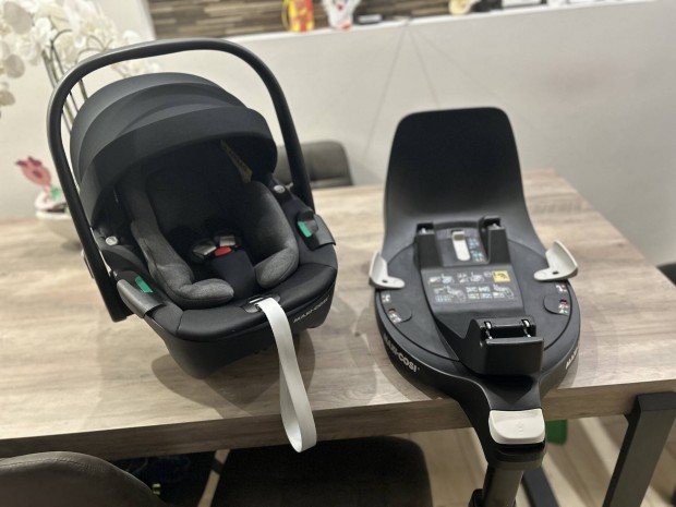 Maxi Cosi pebble hordoz + familyfix isofix forgathat talp family fix