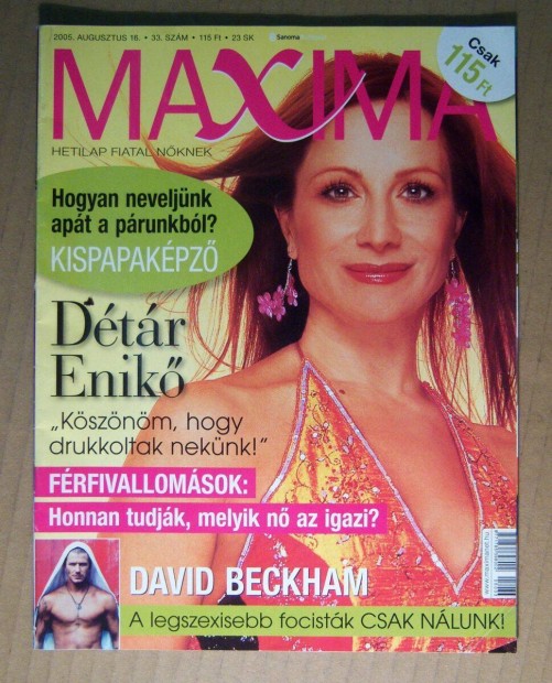 Maxima 2005/augusztus 16. (33.szm) 6kp+tartalom