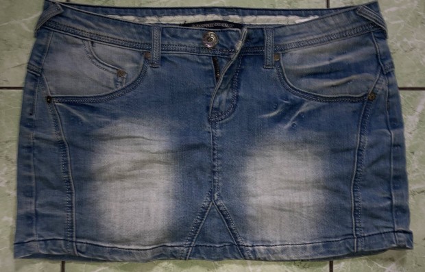 Mayo Chix RTM (inspired Denim) L koptatott farmer mini szoknya