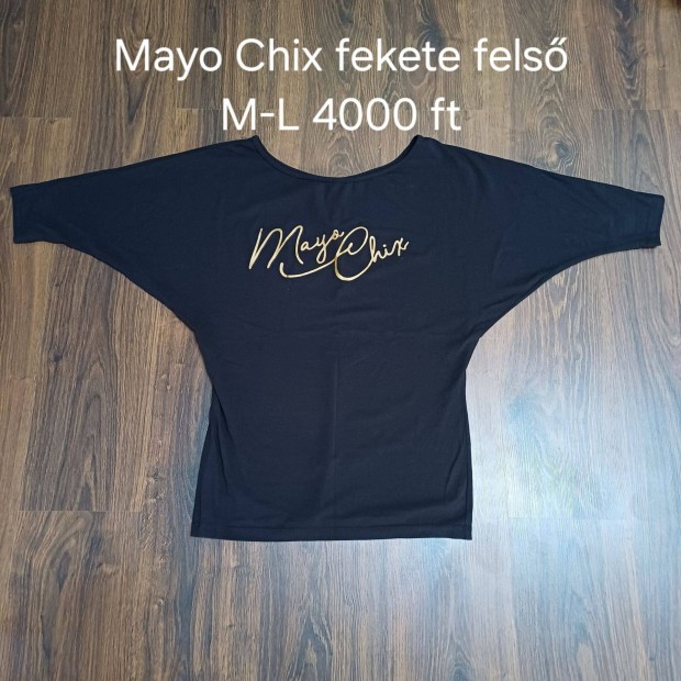 Mayo Chix fekete fels M-L