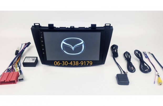 Mazda 3 10-13 Android autrdi fejegysg gyri helyre 1-4GB Carplay