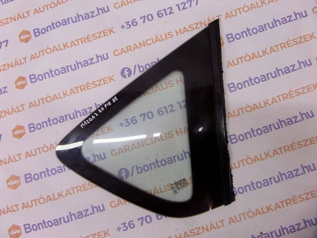 Mazda 3 Eladó gyári jobb hátsó fix üveg BK