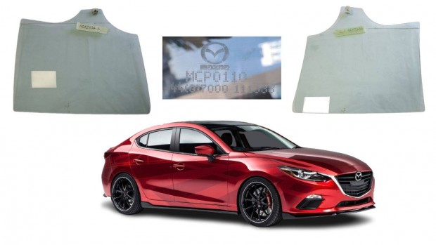 Mazda 3 jobb hátsó ajtó oldalsó üveg csz 43R008577