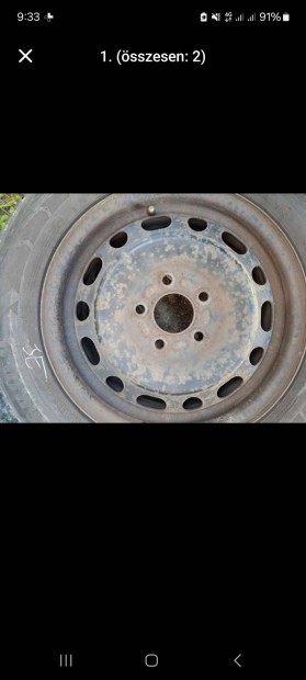 Mazda 3 lemezfelni 5×114,3 R15 gumi nélküli