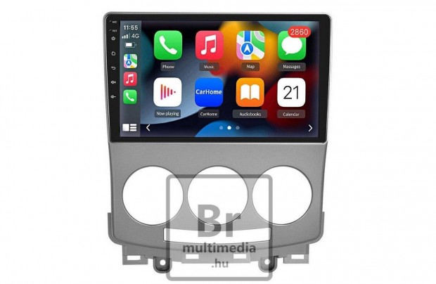 Mazda 5 Rádió Android Kijelző Multimédia Navigáció Carplay 2Din Hifi