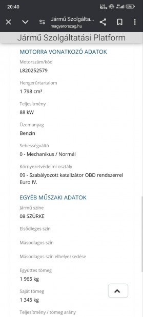 Mazda 6 1.8 benzin Oroshza