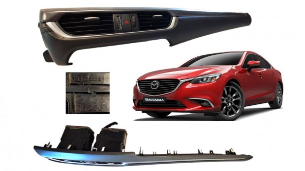Mazda 6 GL GJ középső műszerfal burkolat bőr borítás MG555256