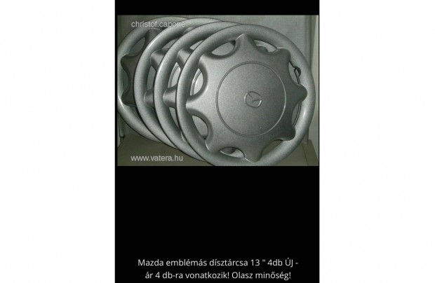 Mazda emblms dsztrcsa 13" 4db j - r 4 db-ra vonatkozik! Olasz mi