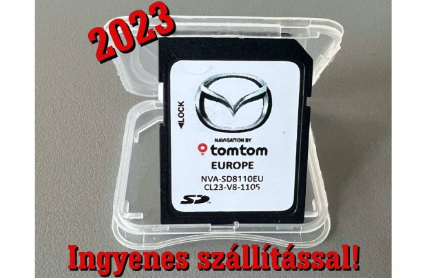 Mazda navigci frissts 2023 trkp SD krtya Tomtom