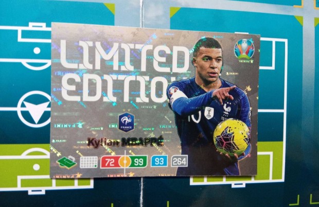 Mbappé (Franciaország) UEFA Euro 2020 Adrenalyn Limited kártya