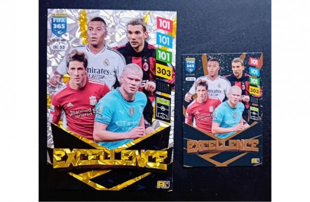 Mbapp, Haaland, Torres, Shevchenko Excellence XXL focis krtya Panini