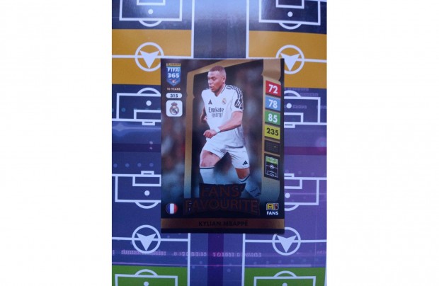 Mbapp (Real Madrid CF) Panini Fifa 365 2025 Fans krtya