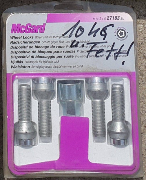 Mcgard kúpos kerékőr csavar, M14x1.5, 40mm (Utolsó db!)