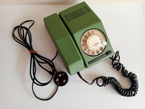 Mechanikai Mvek GB811 zld retro trcss telefon 1989
